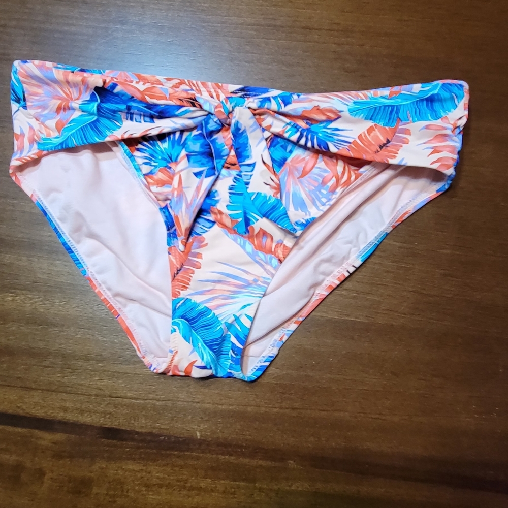 Catalina High Leg Floral Bikini Bottom NWOT